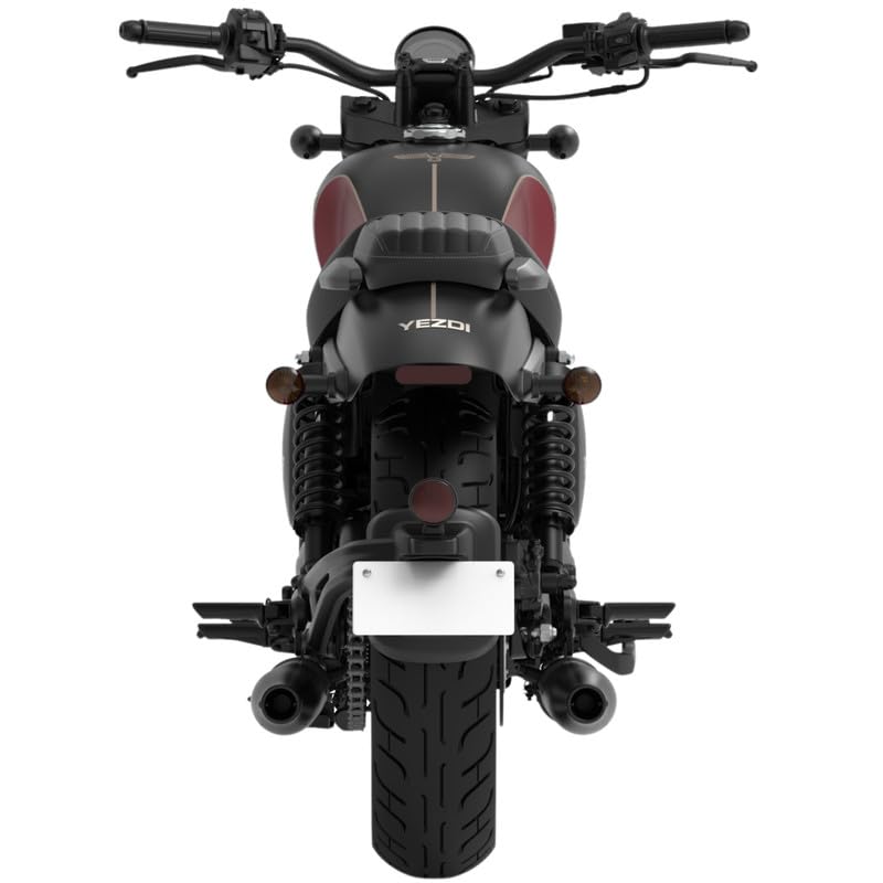 YEZDI Roadster Disc Bike Bloodrush Maroon Alloy Wheels Booking for Ex-Showroom Price - Image 2