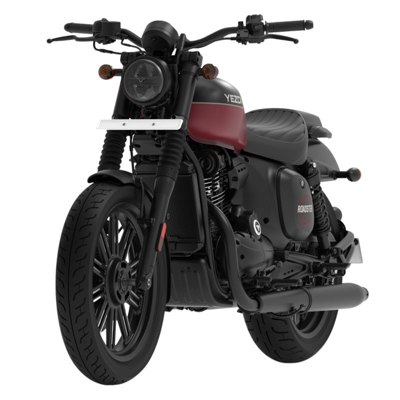 YEZDI Roadster Disc Bike Bloodrush Maroon Alloy Wheels Booking for Ex-Showroom Price - Image 5