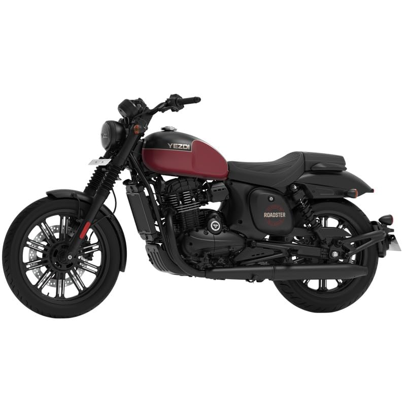 YEZDI Roadster Disc Bike Bloodrush Maroon Alloy Wheels Booking for Ex-Showroom Price - Image 4