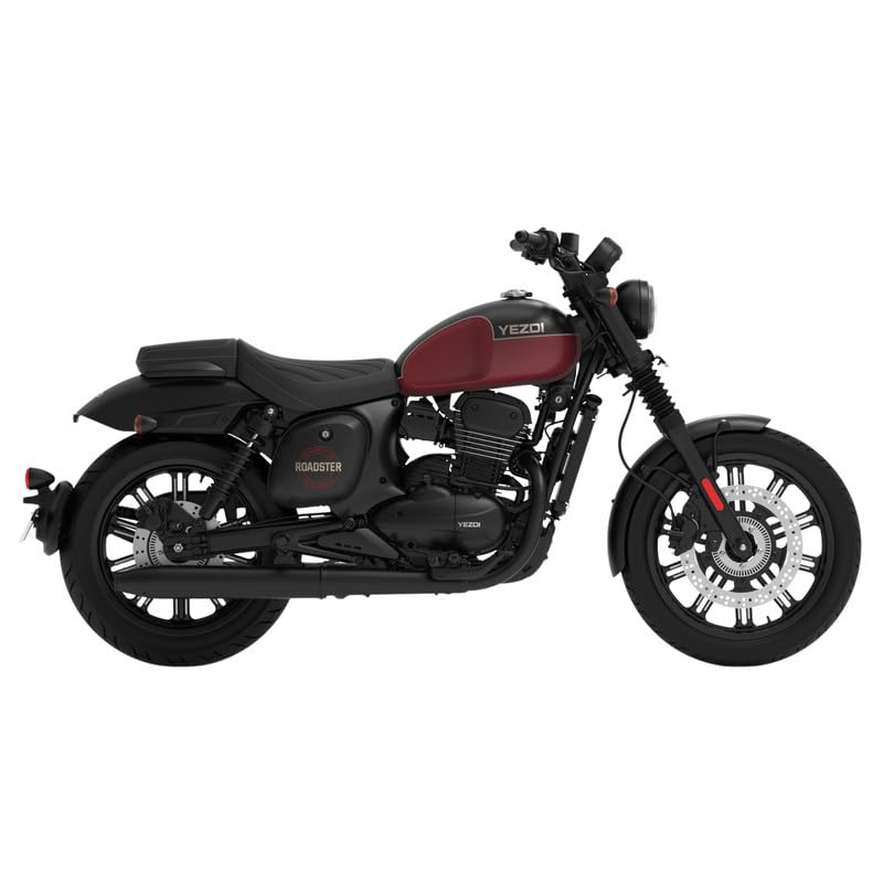 YEZDI Roadster Disc Bike Bloodrush Maroon Alloy Wheels Booking for Ex-Showroom Price - Image 6